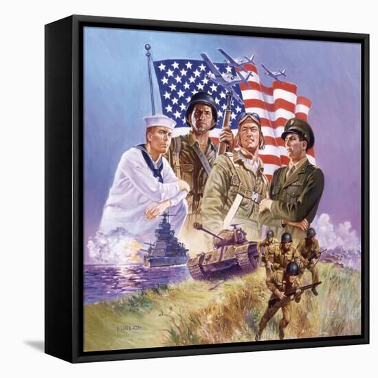 The Armed Forces-Hal Frenck-Framed Premier Image Canvas