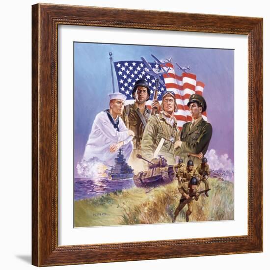 The Armed Forces-Hal Frenck-Framed Giclee Print