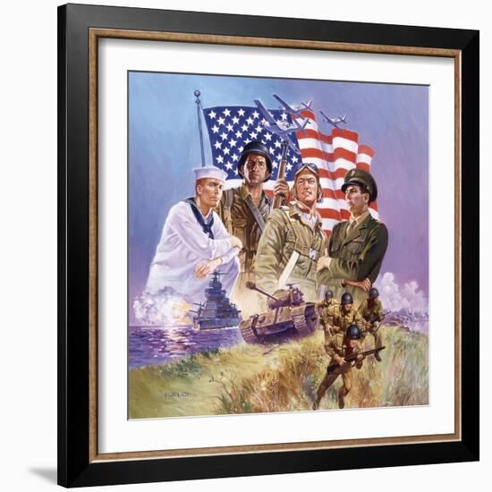 The Armed Forces-Hal Frenck-Framed Giclee Print