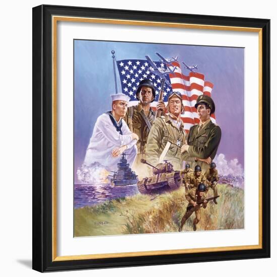 The Armed Forces-Hal Frenck-Framed Giclee Print