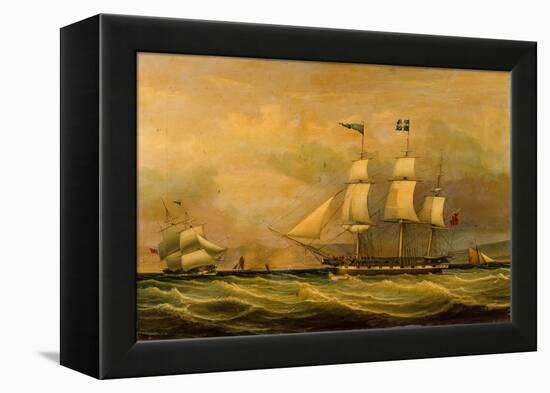 The Armed Merchantman, Helen, 1832 (Oil on Canvas)-William Clark-Framed Premier Image Canvas