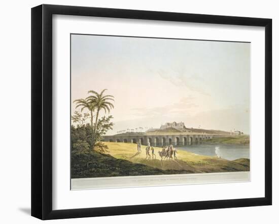 The Armenian Bridge, Madras, From 'Oriental Scenery: Twenty Four Views in Hindoostan', engraved by-Thomas Daniell-Framed Giclee Print