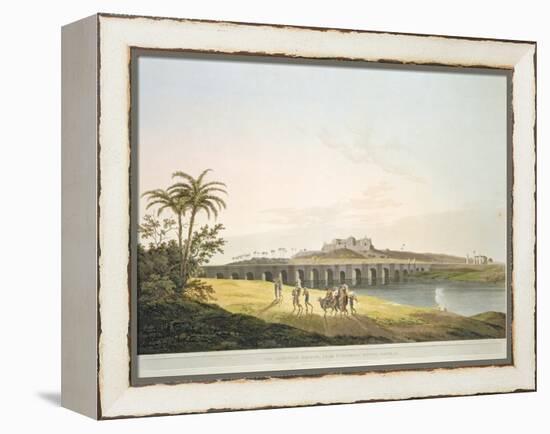 The Armenian Bridge, Madras, From 'Oriental Scenery: Twenty Four Views in Hindoostan', engraved by-Thomas Daniell-Framed Premier Image Canvas