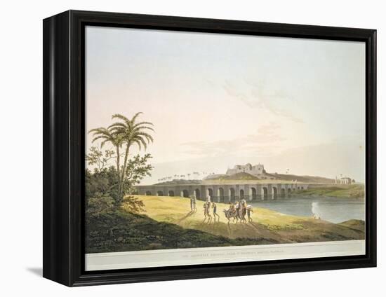 The Armenian Bridge, Madras, From 'Oriental Scenery: Twenty Four Views in Hindoostan', engraved by-Thomas Daniell-Framed Premier Image Canvas