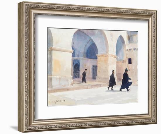 The Armenians, Jerusalem, 2019 (W/C on Paper)-Lucy Willis-Framed Giclee Print