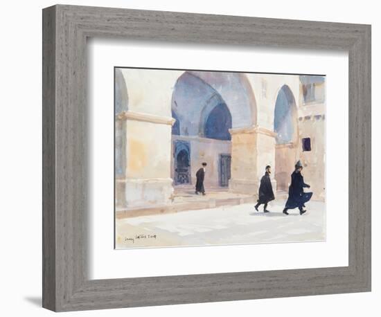 The Armenians, Jerusalem, 2019 (W/C on Paper)-Lucy Willis-Framed Giclee Print