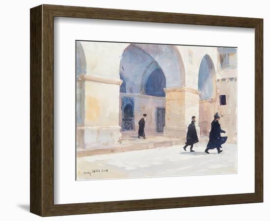 The Armenians, Jerusalem, 2019 (W/C on Paper)-Lucy Willis-Framed Giclee Print