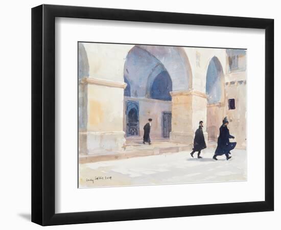 The Armenians, Jerusalem, 2019 (W/C on Paper)-Lucy Willis-Framed Giclee Print