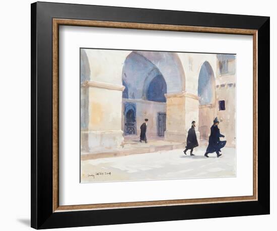 The Armenians, Jerusalem, 2019 (W/C on Paper)-Lucy Willis-Framed Giclee Print