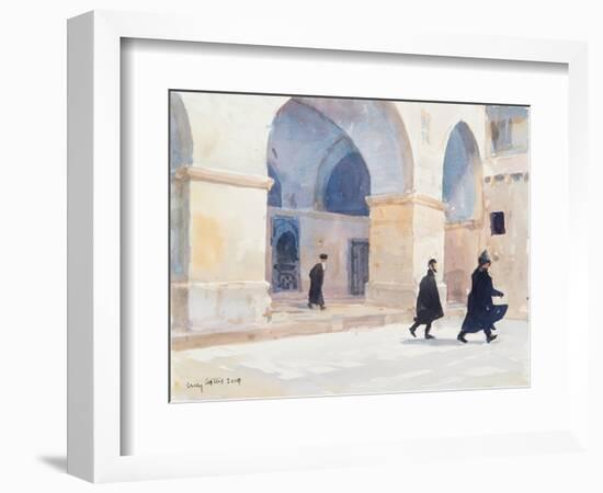 The Armenians, Jerusalem, 2019 (W/C on Paper)-Lucy Willis-Framed Giclee Print