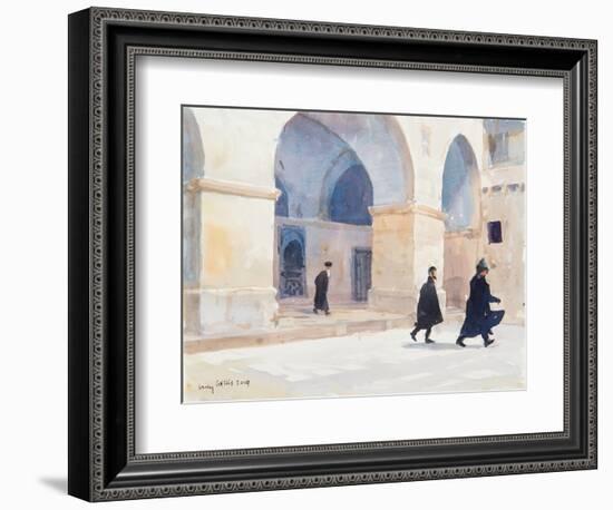 The Armenians, Jerusalem, 2019 (W/C on Paper)-Lucy Willis-Framed Giclee Print