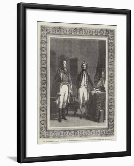 The Army and the Navy, Meeting of Lord Nelson and the Duke of Wellington (When Colonel Wellesley)-John Prescott Knight-Framed Giclee Print