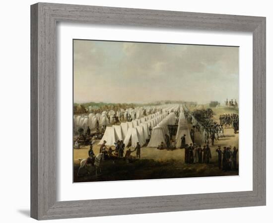 The Army Camp at Rijen, 1831-5-Dutch School-Framed Giclee Print