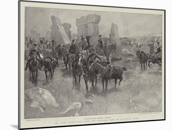 The Army Manoeuvres, with the Northern Army on Salisbury Plain-Frank Craig-Mounted Giclee Print