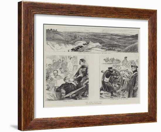 The Army Manoeuvres-Charles Paul Renouard-Framed Giclee Print