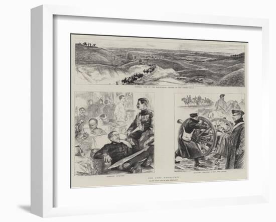 The Army Manoeuvres-Charles Paul Renouard-Framed Giclee Print