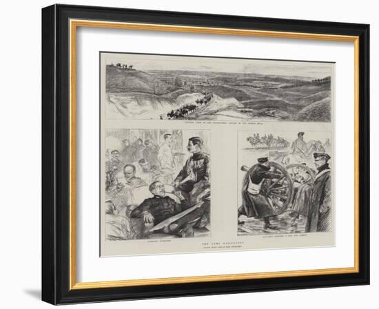 The Army Manoeuvres-Charles Paul Renouard-Framed Giclee Print