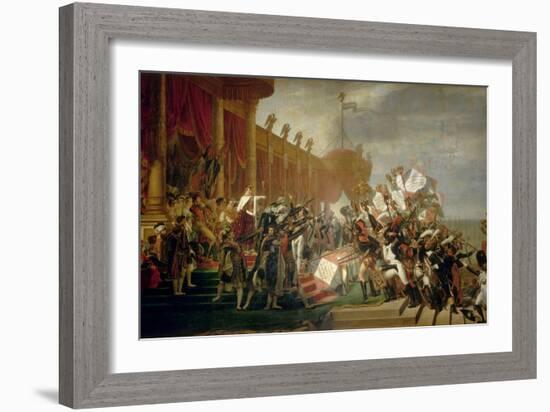 The Army Takes an Oath to the Emperor after the Distribution of Eagles, 5 December 1804, 1810-Jacques Louis David-Framed Giclee Print