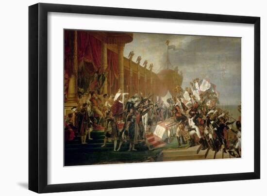 The Army Takes an Oath to the Emperor after the Distribution of Eagles, 5 December 1804, 1810-Jacques Louis David-Framed Giclee Print