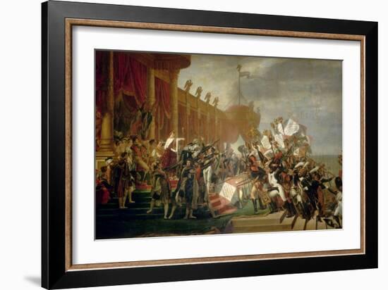 The Army Takes an Oath to the Emperor after the Distribution of Eagles, 5 December 1804, 1810-Jacques Louis David-Framed Giclee Print