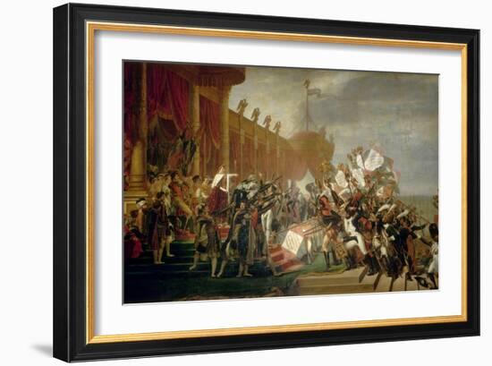 The Army Takes an Oath to the Emperor after the Distribution of Eagles, 5 December 1804, 1810-Jacques Louis David-Framed Giclee Print