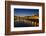 The Arno River and Ponte Vecchio at night, Florence, Tuscany, Italy-Russ Bishop-Framed Photographic Print