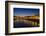 The Arno River and Ponte Vecchio at night, Florence, Tuscany, Italy-Russ Bishop-Framed Photographic Print