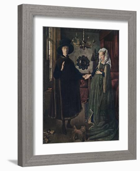 The Arnolfini Portrait, 1434, (1904)-Jan Van Eyck-Framed Giclee Print