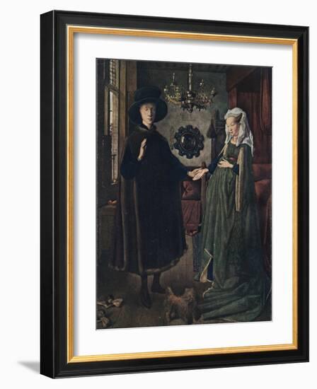 The Arnolfini Portrait, 1434, (1904)-Jan Van Eyck-Framed Giclee Print