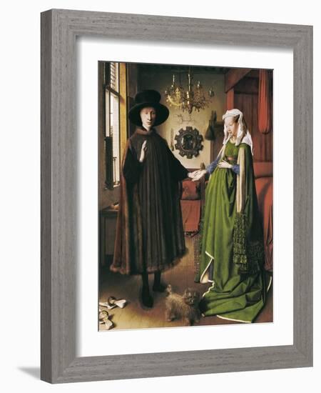 The Arnolfini Portrait-Jan van Eyck-Framed Art Print