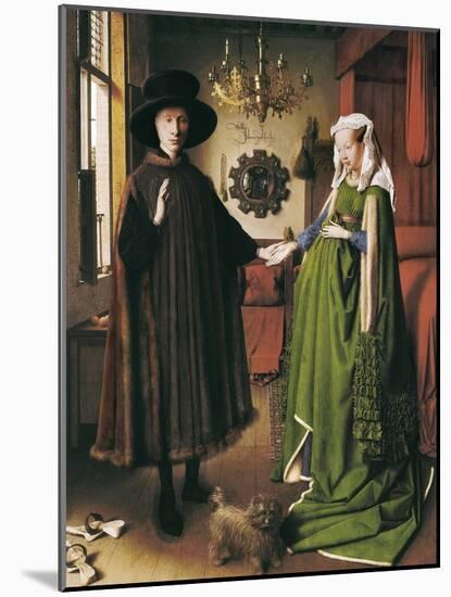 The Arnolfini Portrait-Jan van Eyck-Mounted Art Print