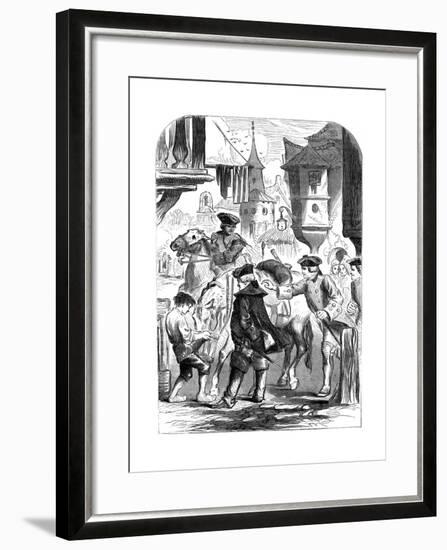 The Arrest of Charles Belleisle at Elbingerode, Germany, 1744-null-Framed Giclee Print