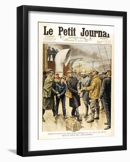 The Arrest of Dr Crippen and Ethel Le Neve, 1910-null-Framed Giclee Print