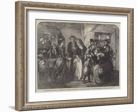 The Arrest of Louis XVI and His Family, at Varennes-Thomas Falcon Marshall-Framed Giclee Print