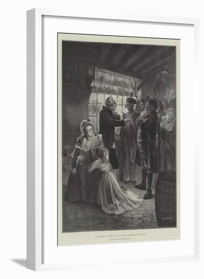 The Arrest of Louis XVI and Marie Antoinette at Varennes-null-Framed Giclee Print