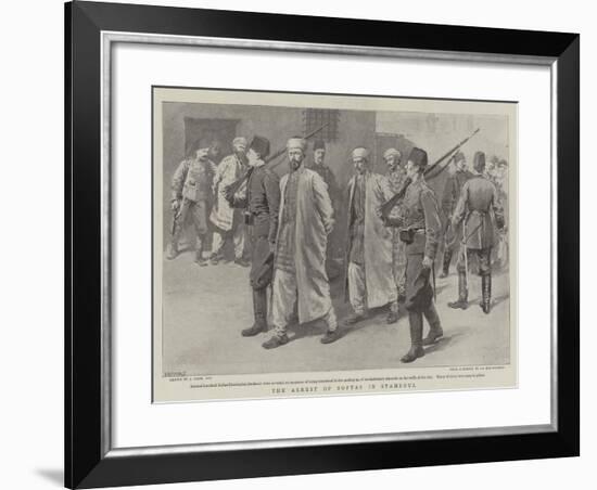 The Arrest of Softas in Stamboul-Joseph Nash-Framed Giclee Print