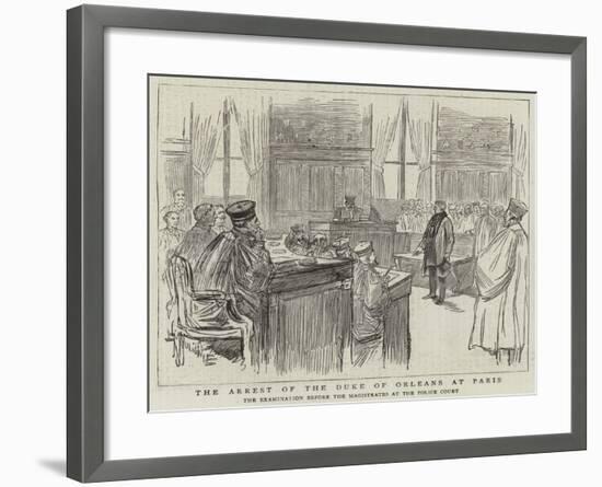 The Arrest of the Duke of Orleans at Paris-null-Framed Giclee Print