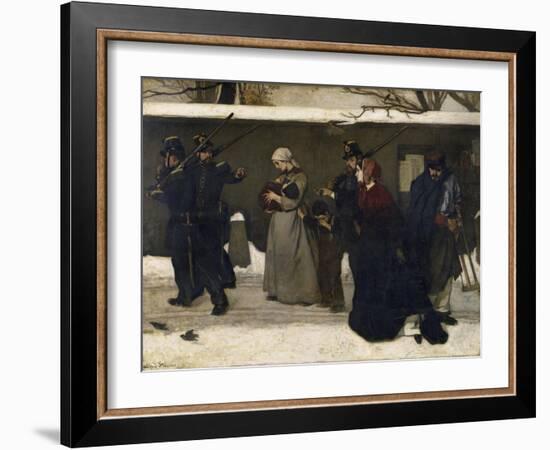 The Arrest of the Hoboes. before 1855-Alfred Emile Léopold Stevens-Framed Giclee Print