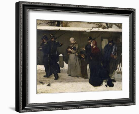 The Arrest of the Hoboes. before 1855-Alfred Emile Léopold Stevens-Framed Giclee Print