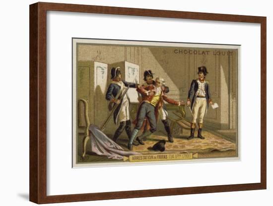 The Arrest of the Marquis De Favras, French Revolution, 24 December 1789-null-Framed Giclee Print