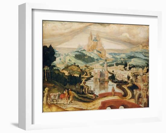 The Arrival in Bethlehem, c.1540-Netherlandish School-Framed Giclee Print