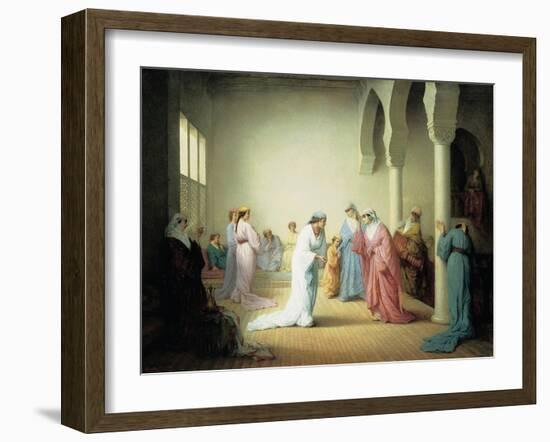 The Arrival into the Harem at Constantinople, 1861-Henriette Browne-Framed Giclee Print