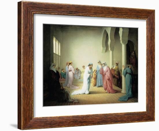The Arrival into the Harem at Constantinople, 1861-Henriette Browne-Framed Giclee Print