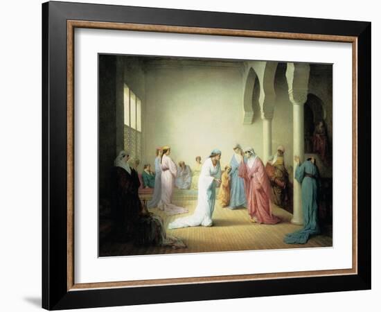 The Arrival into the Harem at Constantinople, 1861-Henriette Browne-Framed Giclee Print