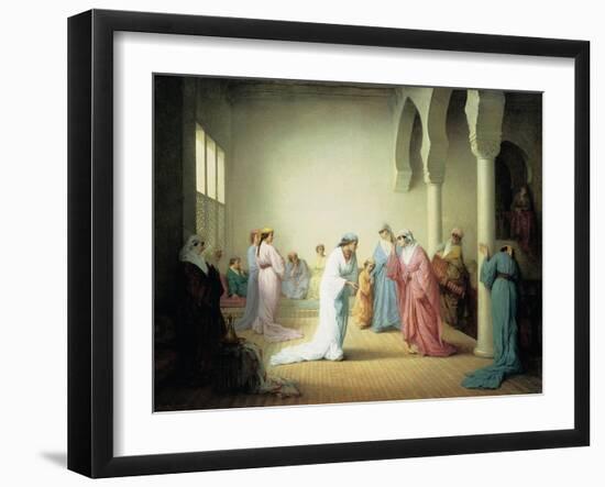 The Arrival into the Harem at Constantinople, 1861-Henriette Browne-Framed Giclee Print