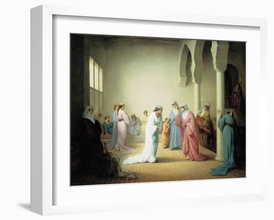 The Arrival into the Harem at Constantinople, 1861-Henriette Browne-Framed Giclee Print