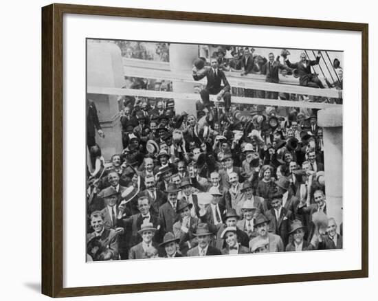 The Arrival of 2447 Italian Immigrants at New York-null-Framed Photographic Print