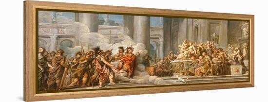 The Arrival of Aeneas in Carthage, 1772-4-Jean Bernard Restout-Framed Premier Image Canvas