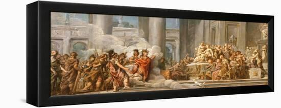 The Arrival of Aeneas in Carthage, 1772-4-Jean Bernard Restout-Framed Premier Image Canvas