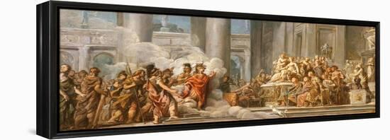 The Arrival of Aeneas in Carthage, 1772-4-Jean Bernard Restout-Framed Premier Image Canvas